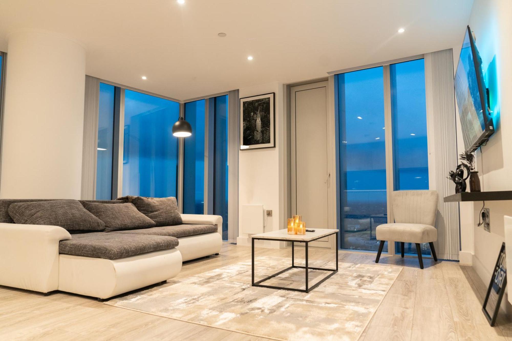 Luxury 2 Bed Penthouse With Stunning Views In Manchester City Centre Extérieur photo